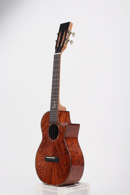 Padauk wood ukulele cutaway